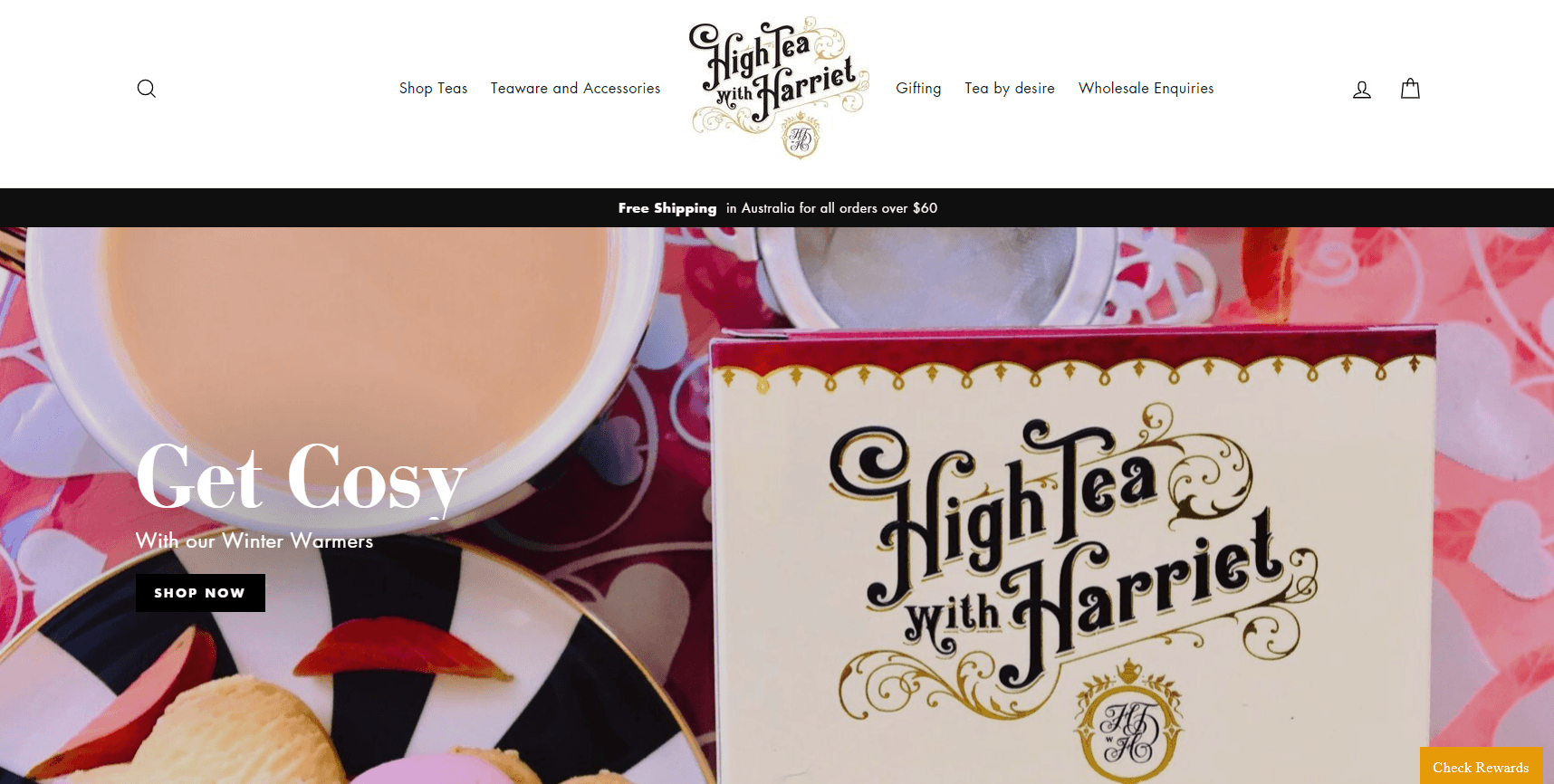 Tea webshop, Web site #3